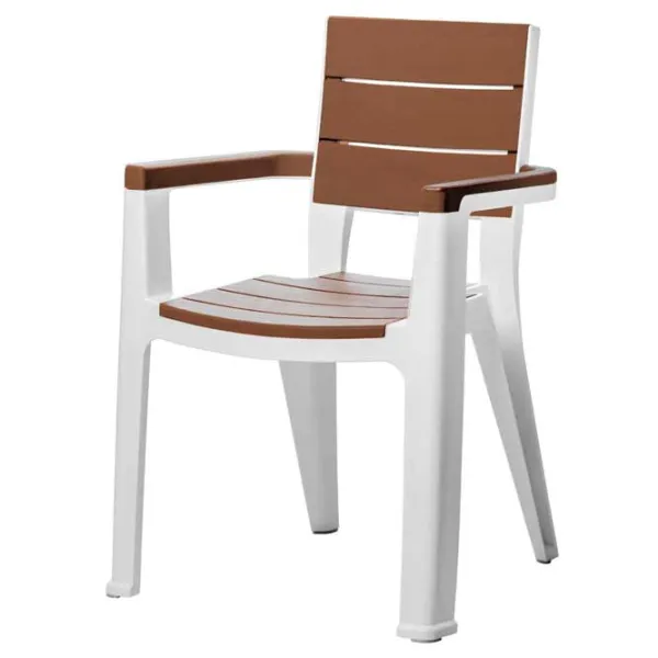 Scaun de grădină Hydro-S Madeira Plastic / Plastic / Caramel White photo 1