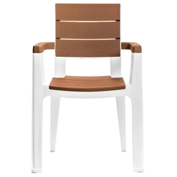 Scaun de grădină Hydro-S Madeira Plastic / Plastic / Caramel White photo 3