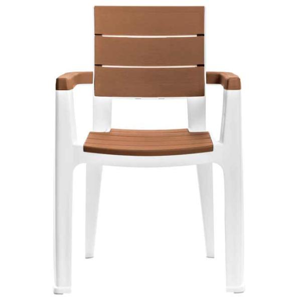 Scaun de grădină Hydro-S Madeira Plastic / Plastic / Caramel White photo 3
