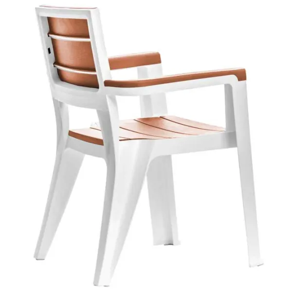 Scaun de grădină Hydro-S Madeira Plastic / Plastic / Caramel White photo 7