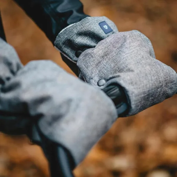 Рукавицы для коляски Zaffiro Plush Плюш / Grey photo 2