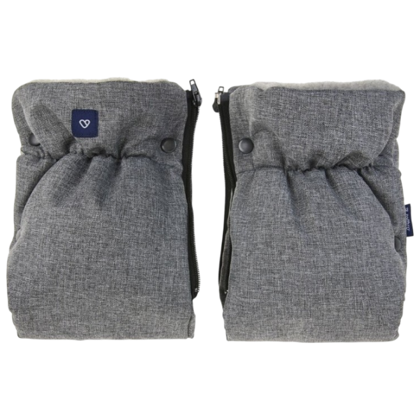 Рукавицы для коляски Zaffiro Wool Premium Шерсть / Grey photo 2