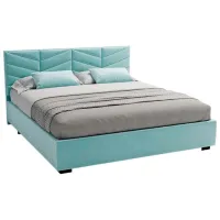 Кровать My-Style my-Sofi 140 x 200 см / Фанера / Голубой