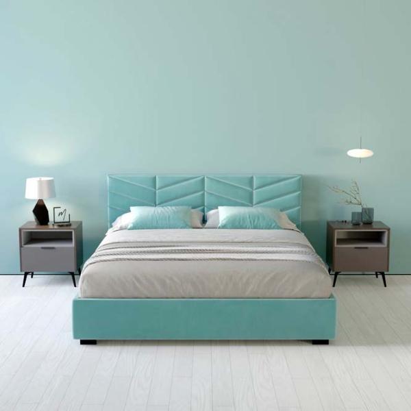 Кровать My-Style my-Sofi 200 x 200 см / Фанера / Голубой photo 7