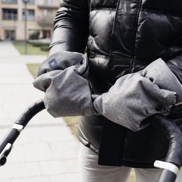 Mănuși pentru cărucior Zaffiro Wool Premium Lână / Gray photo 2