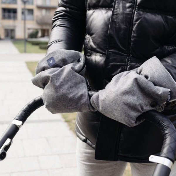 Mănuși pentru cărucior Zaffiro Wool Premium Lână / Gray photo 2