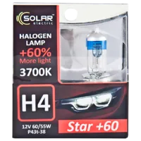 Lampă auto Solar Starlight + 60% Halogen / H4 / P43t-38 / 60 - 55 W / photo 2