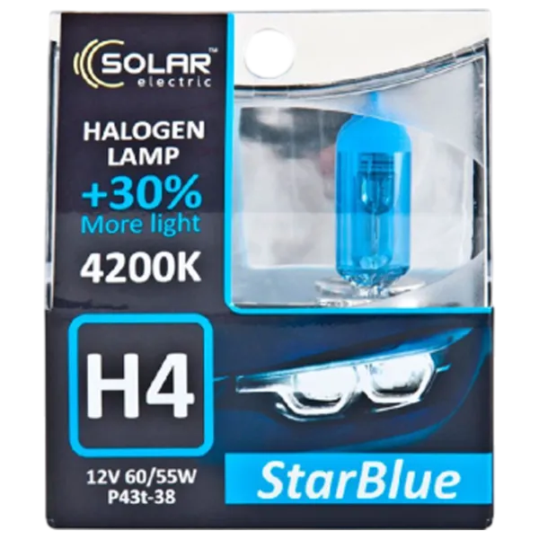 Lampă auto Solar 8590745124427 Halogen / H4 / P43t-38 / 60 - 55 W /  photo 2 Lampă auto Solar 8590745124427 Halogen / H4 / P43t-38 / 60 - 55 W /  photo 2