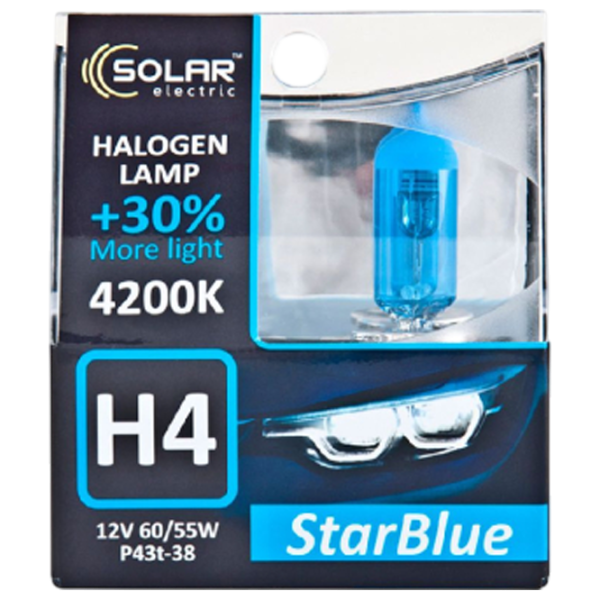 Lampă auto Solar 8590745124427 Halogen / H4 / P43t-38 / 60 - 55 W /  photo 2 Lampă auto Solar 8590745124427 Halogen / H4 / P43t-38 / 60 - 55 W /  photo 2