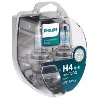 Lampă auto Philips X-treme Vision +150% Halogen / H4 / P43t-38 / 60 - 55 W / 