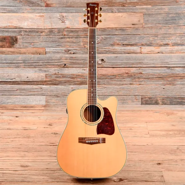 Chitară electro-acustică Ibanez AW100CE 4/4, Dreadnought, Natural photo 5