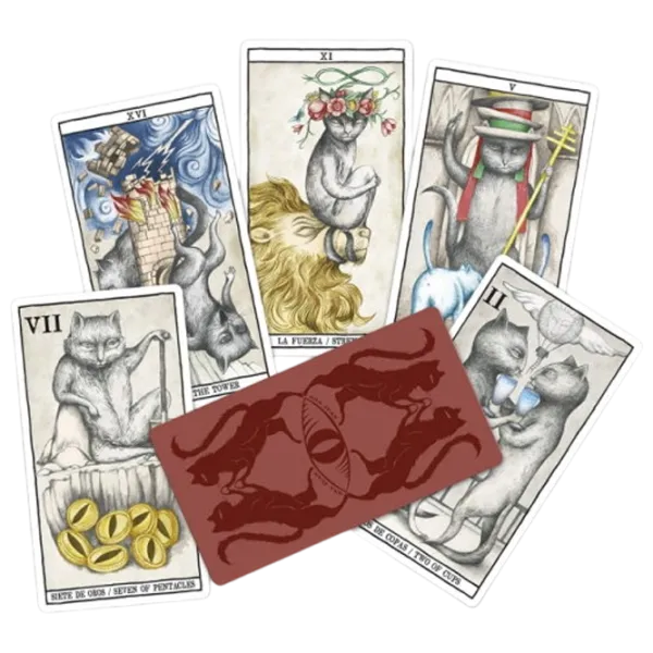 Joc de masă Fournier Tarot Cats by Ana Juan 18+/ Cărți de tarot photo 2