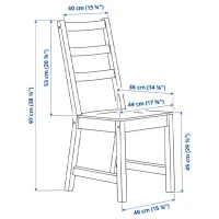 Set masă și scaune Ikea Nordviken Dreptunghiulară / PAL / White photo 5