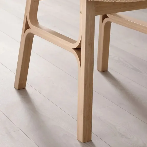 Set masă și scaune Ikea Voxlov Dreptunghiulară / Bambus / Bamboo photo 5