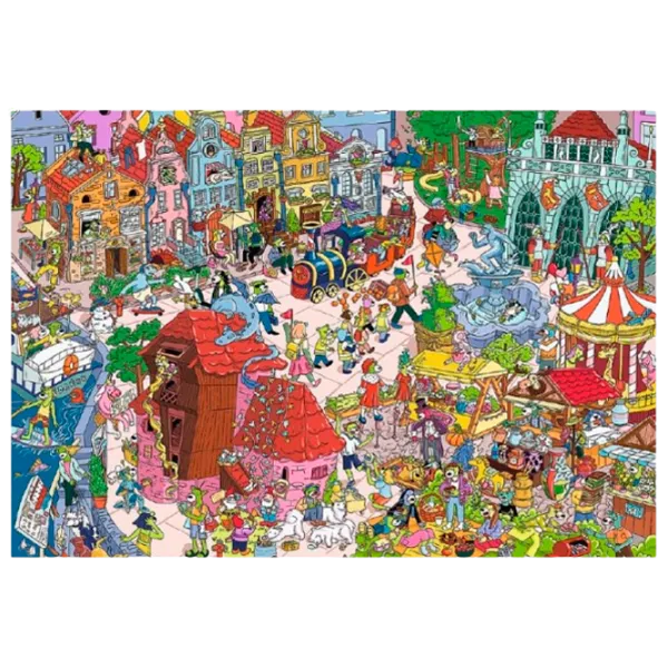 Puzzle Trefl Spy Guy Lost Items: Europe 9+/ Numărul de piese: 500 photo 1