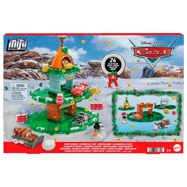 Set de mașini Mattel Calendar de Advent Cars HXT34  / / Green Multicolor photo 3