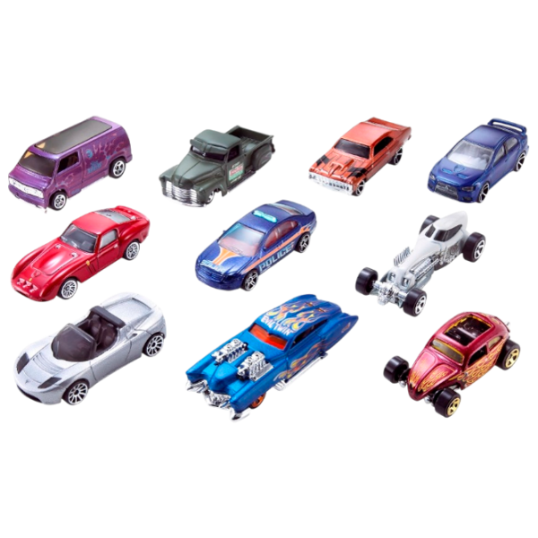 Комплект машин Mattel Hot Wheels 54886  / / Черный Разноцветный photo 1