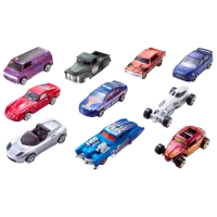 Комплект машин Mattel Hot Wheels 54886  / / Черный Разноцветный