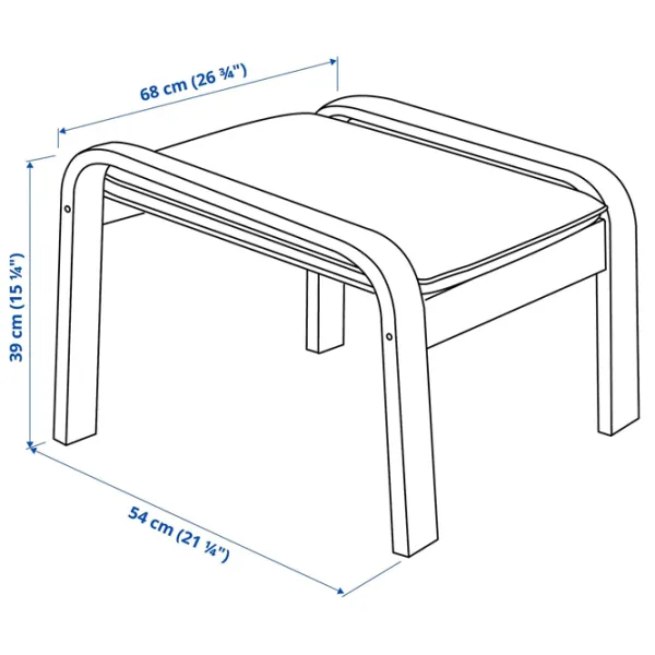 Banchetă Ikea Poang Birch veneer / Stofă  photo 4