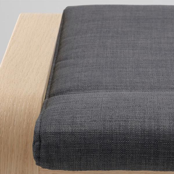 Banchetă Ikea Poang Oak veneer / Stofă  photo 3