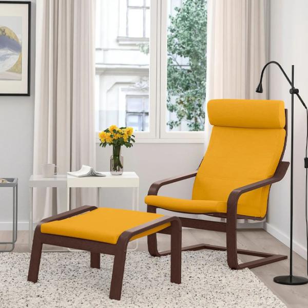 Банкетка Ikea Poang Коричневый / Ткань  photo 2