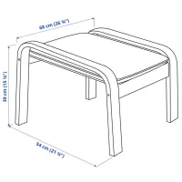 Banchetă Ikea Poang Brown / Stofă photo 3