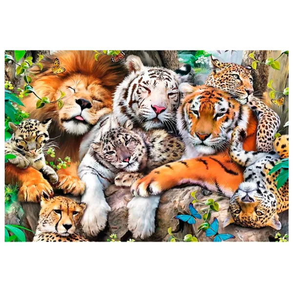 Puzzle Trefl The felines of the jungle 12+/ Количество деталей: 501 photo 1