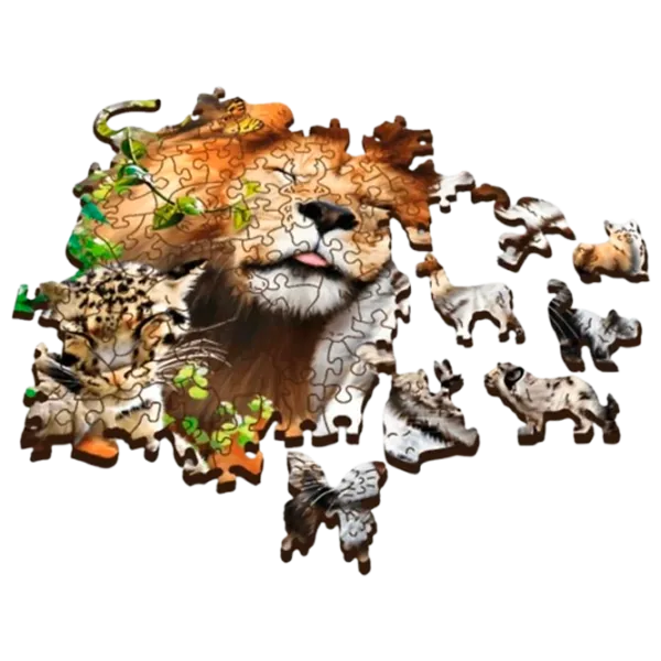 Puzzle Trefl The felines of the jungle 12+/ Количество деталей: 501 photo 2
