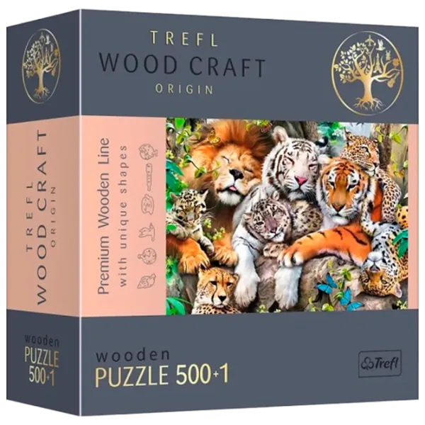 Puzzle Trefl The felines of the jungle 12+/ Количество деталей: 501 photo 3