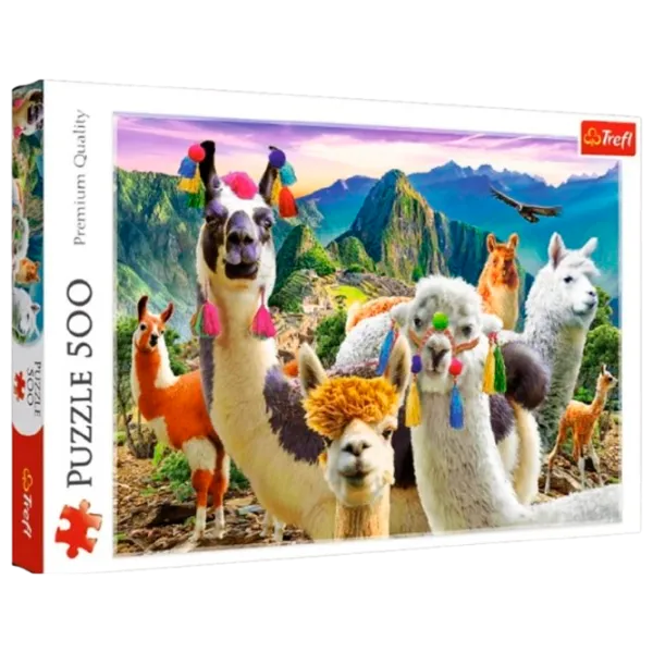 Puzzle Trefl Llamas 10+/ Numărul de piese: 500 photo 1