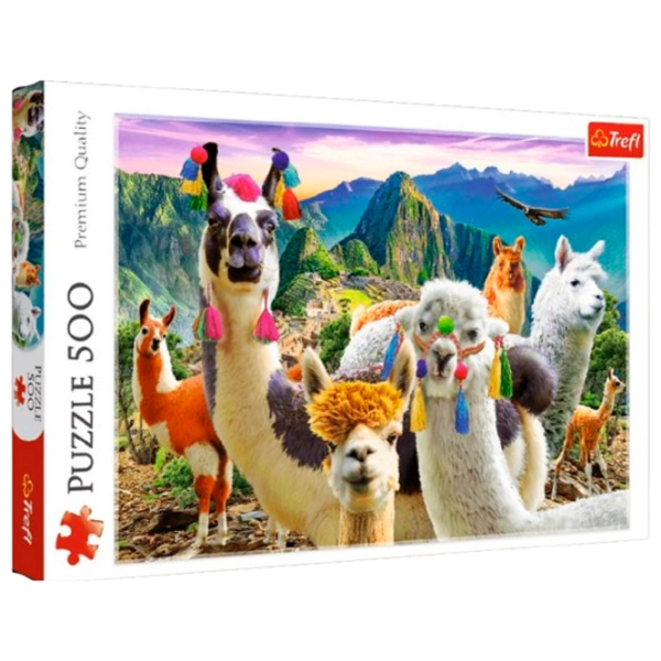 Puzzle Trefl Llamas 10+/ Numărul de piese: 500 photo 1
