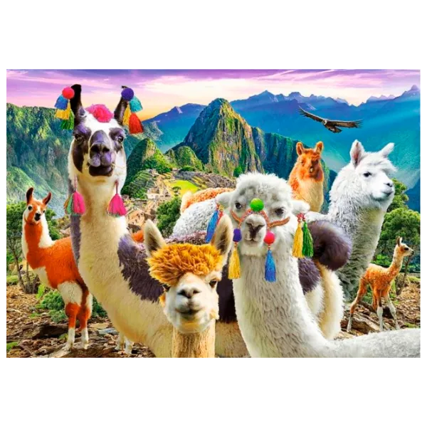 Puzzle Trefl Llamas 10+/ Numărul de piese: 500 photo 2