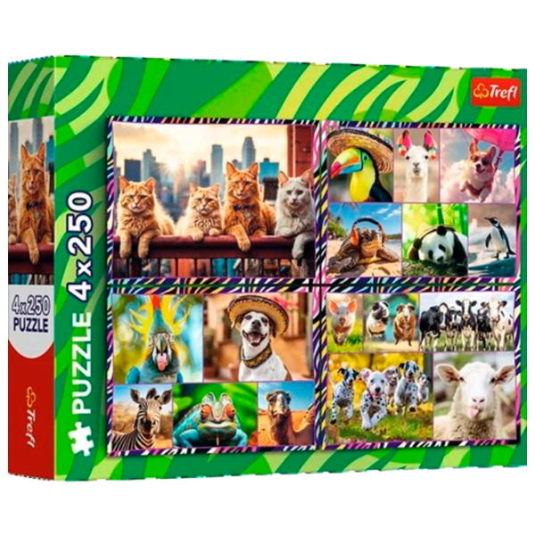 Puzzle Trefl Cute animals 6+/ Количество деталей: 1000 photo 1