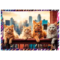 Puzzle Trefl Cute animals 6+/ Numărul de piese: 1000 photo 2