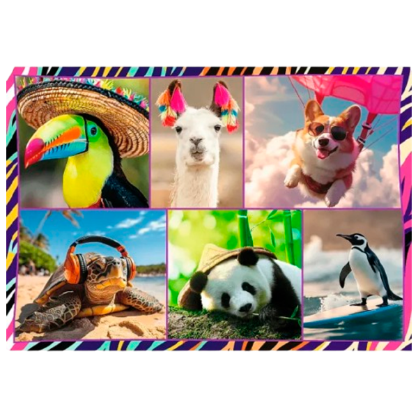 Puzzle Trefl Cute animals 6+/ Количество деталей: 1000 photo 4