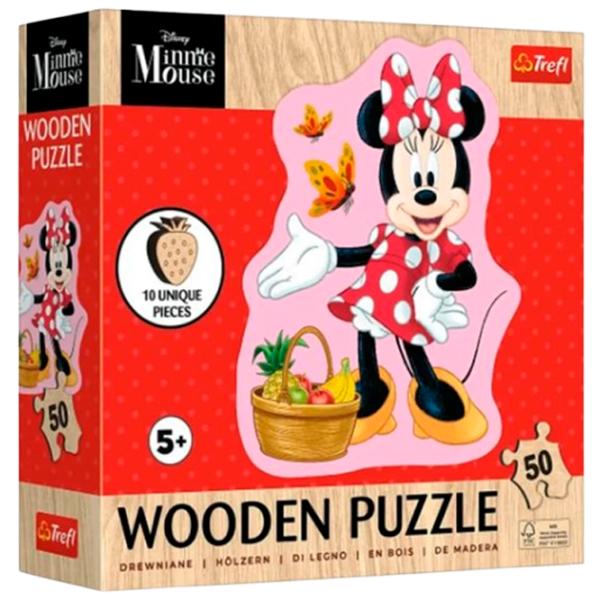 Puzzle Trefl Beautiful Minnie 4+/ Numărul de piese: 50 photo 1