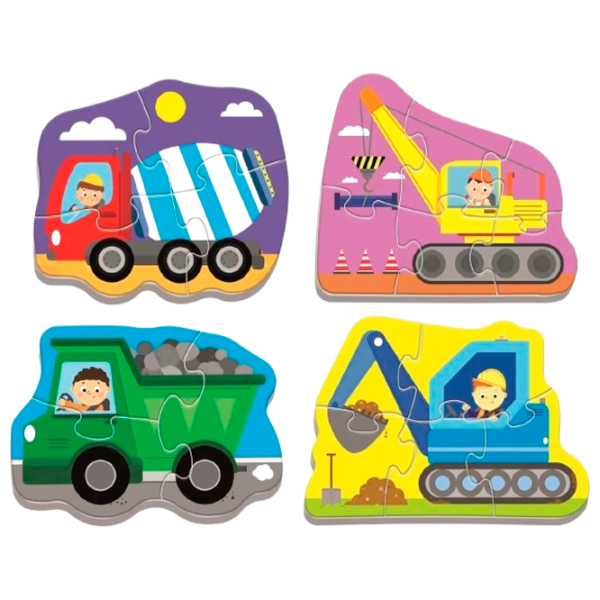 Puzzle Trefl Vehicles on the Costruction Site 2+/ Количество деталей: 18 photo 1