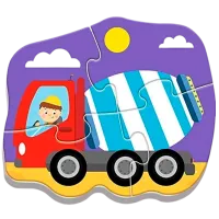 Puzzle Trefl Vehicles on the Costruction Site 2+/ Numărul de piese: 18 photo 3