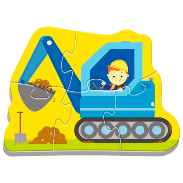 Puzzle Trefl Vehicles on the Costruction Site 2+/ Количество деталей: 18 photo 5