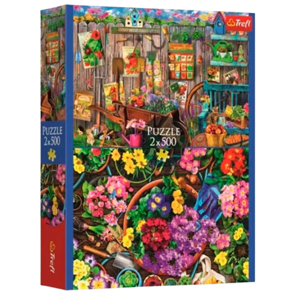 Puzzle Trefl Working in the Garden 9+/ Numărul de piese: 1000 photo 1