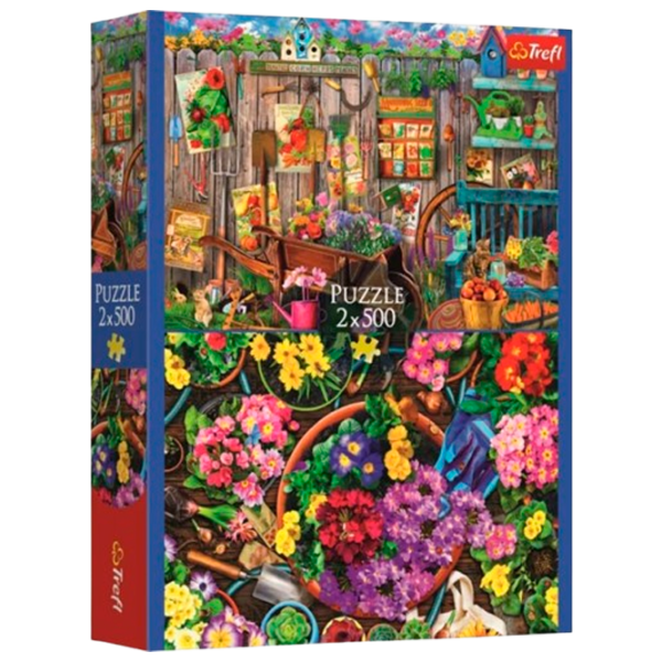 Puzzle Trefl Working in the Garden 9+/ Numărul de piese: 1000 photo 1