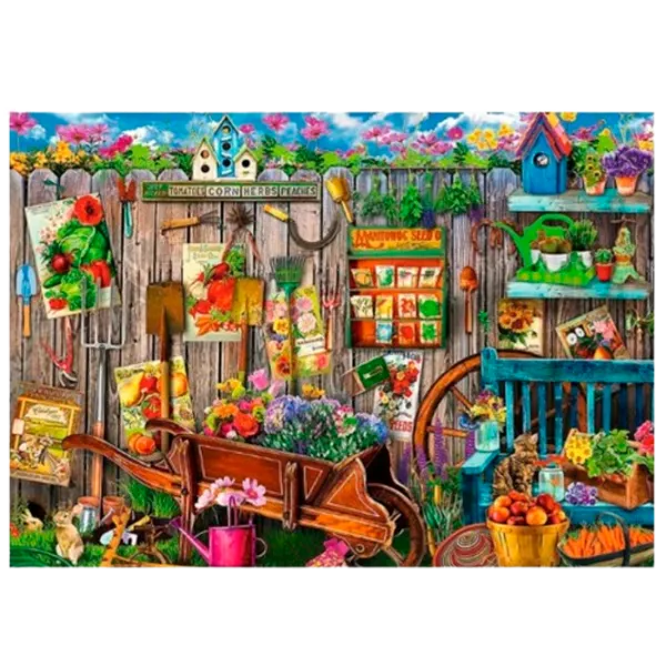 Puzzle Trefl Working in the Garden 9+/ Numărul de piese: 1000 photo 2
