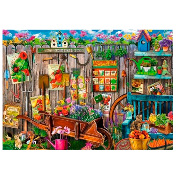 Puzzle Trefl Working in the Garden 9+/ Numărul de piese: 1000 photo 2