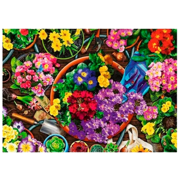 Puzzle Trefl Working in the Garden 9+/ Numărul de piese: 1000 photo 3