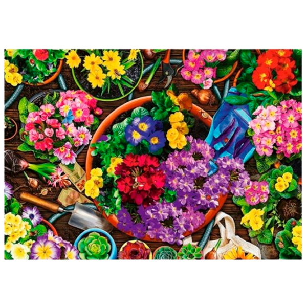 Puzzle Trefl Working in the Garden 9+/ Numărul de piese: 1000 photo 3