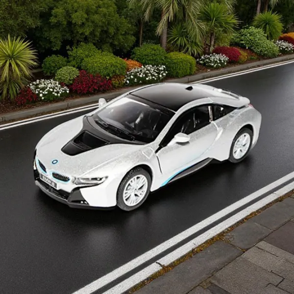 Mașină Kinsmart Bmw 18 KT5379  / / Black Argintiu  photo 5