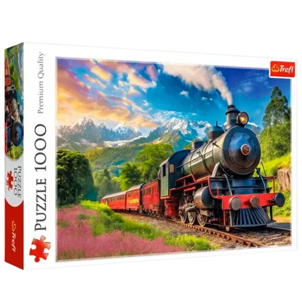 Puzzle Trefl Train journey 9+/ Numărul de piese: 1000 photo 1