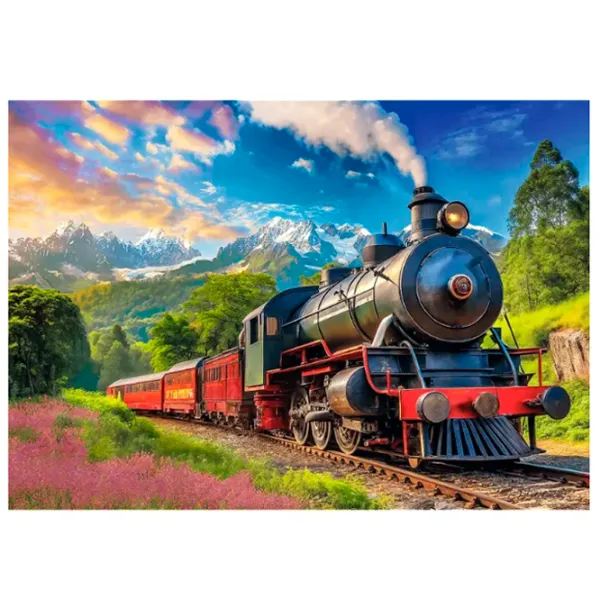 Puzzle Trefl Train journey 9+/ Numărul de piese: 1000 photo 2