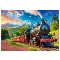 Puzzle Trefl Train journey 9+/ Numărul de piese: 1000 photo 2