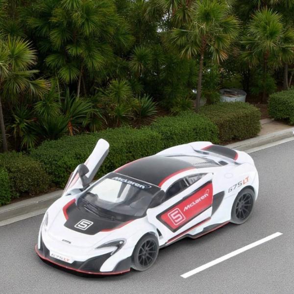 Mașină Kinsmart Mclaren 675LT KT5392F  / / Red White photo 4